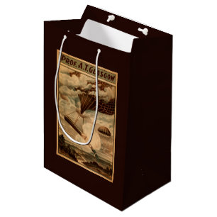 Bolsa De Regalo Mediana Poster del teatro del circo del globo del aire