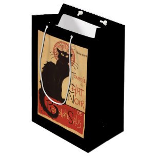 Bolsa De Regalo Mediana Poster Noir del promo del gato negro de la