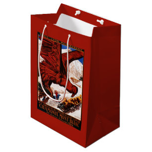 Bolsa De Regalo Mediana Poster olímpico de 1924 juegos del invierno