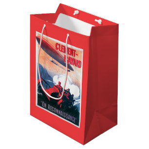 Bolsa De Regalo Mediana Poster promocional del dirigible de Adjudant