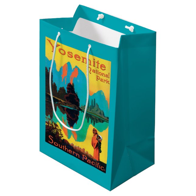 Bolsa De Regalo Mediana Poster turístico - parque nacional de Yosemite, CA (Angulo Anverso)