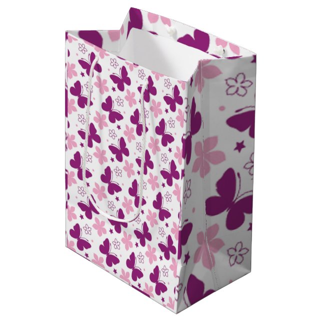 Bolsa De Regalo Mediana Posters e impresiones de mariposas (Angulo Anverso)