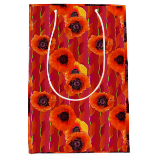 Bolsa De Regalo Mediana Powerful Poppies