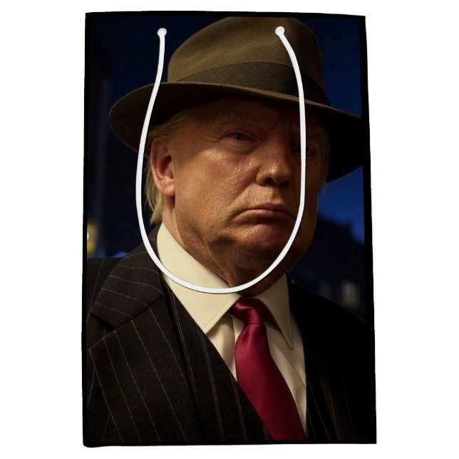 Bolsa De Regalo Mediana Presidente estadounidense Donald Trump Padrino (Anverso)