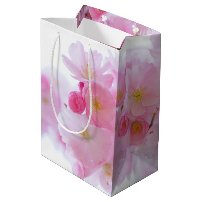 Bolsa De Regalo Mediana Primavera - Flores de cerezo (Angulo reverso)