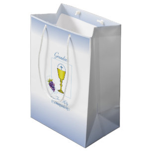 Bolsa De Regalo Mediana Primera Comunión del nieto, Cáliz con Hostia