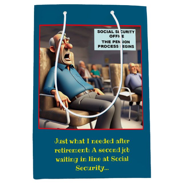 BOLSA DE REGALO MEDIANA " PROCESO DE JUBILACIÓN " (Anverso)