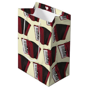 Bolsa De Regalo Mediana Profesor de música de acordeón instrumental