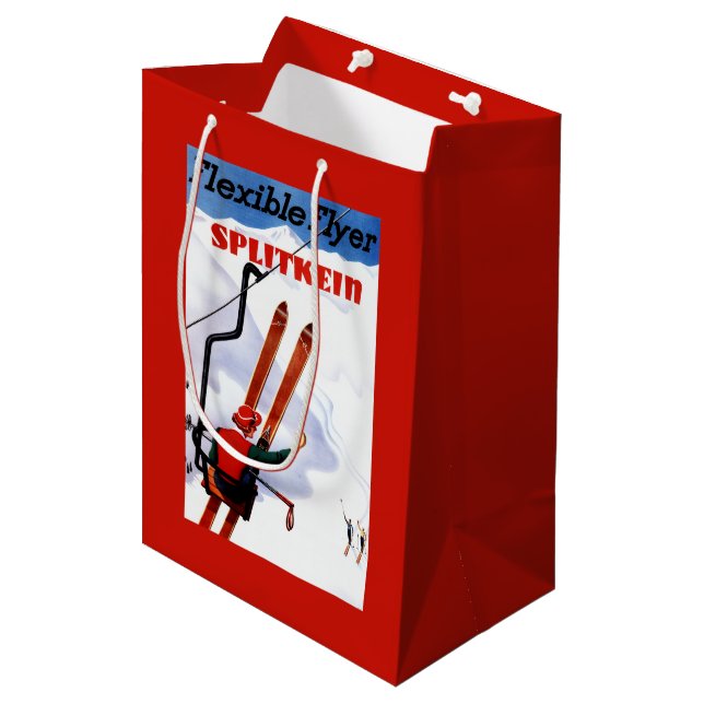 Bolsa De Regalo Mediana Promo de madera de los esquís de Splitkein del (Angulo Anverso)