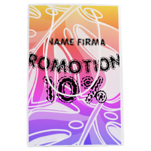 Bolsa De Regalo Mediana Promociones de nombre personalizado