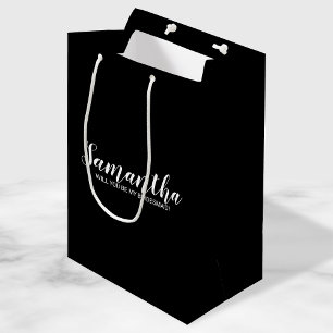 Bolsa De Regalo Mediana Propuesta moderna de la dama de honor