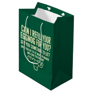Bolsa De Regalo Mediana ¿Puedo rellenar tu ponche de huevo para ti Vacacio