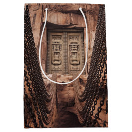 Bolsa De Regalo Mediana puerta de cadena de bronce