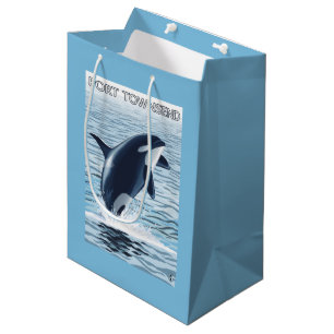 Bolsa De Regalo Mediana Puerto Townsend, salto de WashingtonOrca
