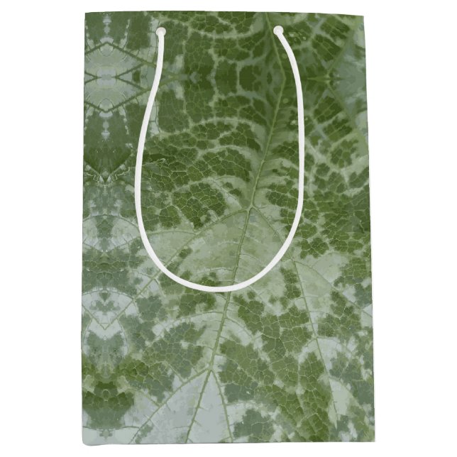 Bolsa De Regalo Mediana Pumpkin Leaf Macro (Anverso)