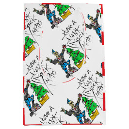 BOLSA DE REGALO MEDIANA PUNK ROCK XMAS