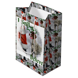 Bolsa De Regalo Mediana Puntero Alemán de Pelo Corto de Navidad