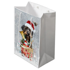 Bolsa De Regalo Mediana Puntero con cable, Navidades de perros