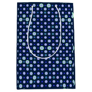 Bolsa De Regalo Mediana Punto de Polka 03.Azul.Verde DBlue BG