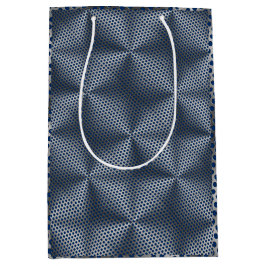 Bolsa De Regalo Mediana Puntos de Polka en la placa Metalizado 01x4 DBlue 