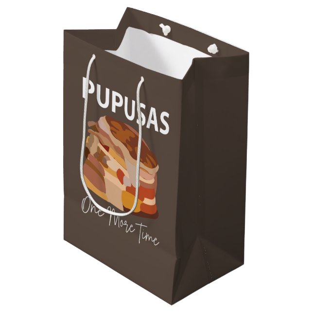 Bolsa De Regalo Mediana Pupusas El Salvador Salvador Pan Pupusas (Angulo Anverso)