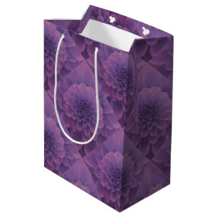 Bolsa De Regalo Mediana Purple Dahlia