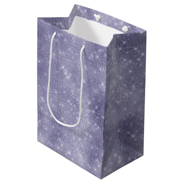 Bolsa De Regalo Mediana Purple Dream Sparkle (Angulo Anverso)