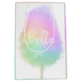 Bolsa De Regalo Mediana Purpurina de arcoiris de golosinas lindo 