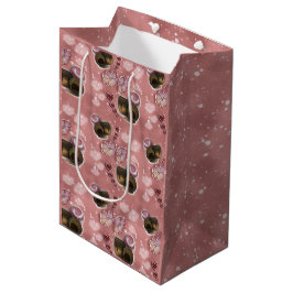 Bolsa De Regalo Mediana Purpurina de trufa