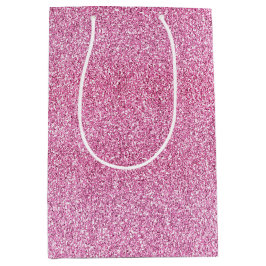 Bolsa De Regalo Mediana Purpurina Glitz rosa