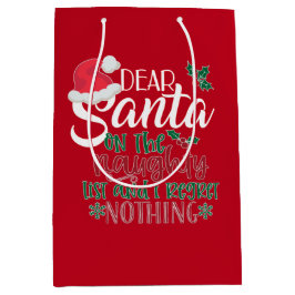 Bolsa De Regalo Mediana Querido Santa Paperbag