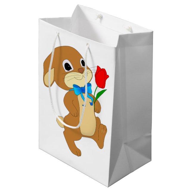 BOLSA DE REGALO MEDIANA RABBIT IN LOVE (Angulo Anverso)