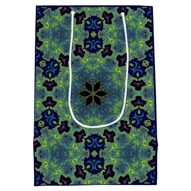 Bolsa De Regalo Mediana Radiant Fractal Symphony (Reverso)