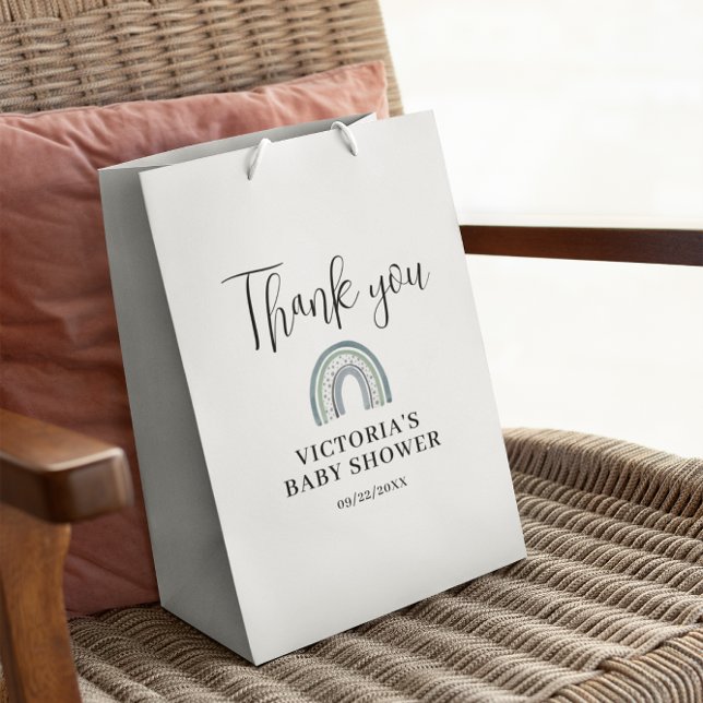 Bolsa De Regalo Mediana Rainbow Boy Baby Shower (Subido por el creador)