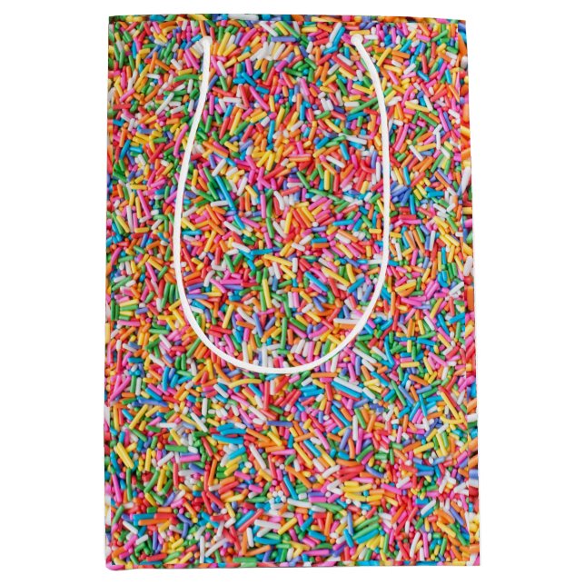 Bolsa De Regalo Mediana Rainbow sprinkles (Anverso)