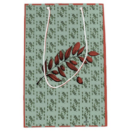 Bolsa De Regalo Mediana Rama de oliva en oliva