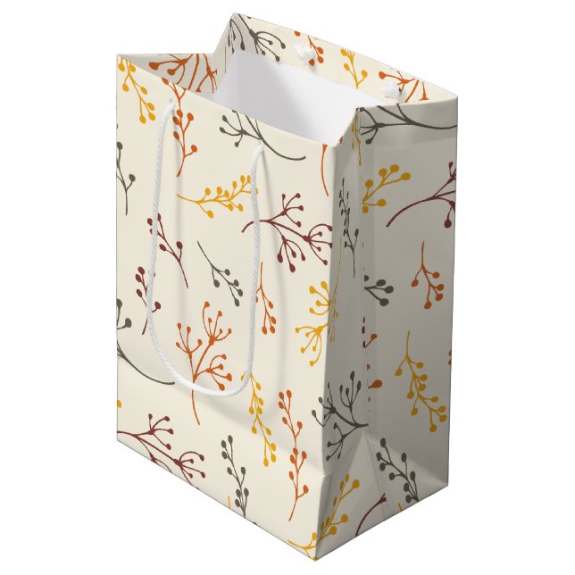 Bolsa De Regalo Mediana Ramas de otoño (Angulo Anverso)