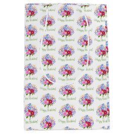 Bolsa De Regalo Mediana Ramo de flores