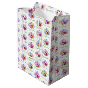 Bolsa De Regalo Mediana Ramo de flores