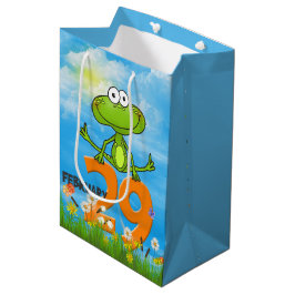 Bolsa De Regalo Mediana Rana de año bisiesto para cumpleaños