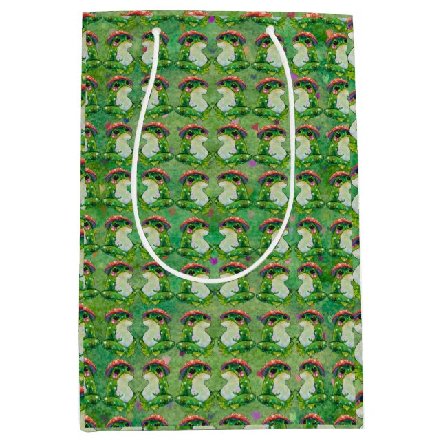 Bolsa De Regalo Mediana Rana llamada Clover (Anverso)