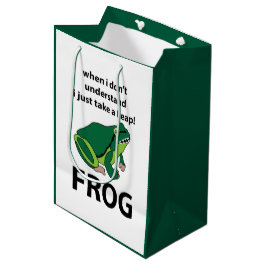 Bolsa De Regalo Mediana Rana Sólo Doy Un Salto De Rana