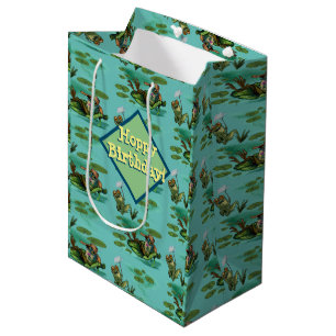 Bolsa De Regalo Mediana Ranas tranquilas disfrutando del verano
