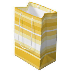 Bolsa De Regalo Mediana Rayas amarillas