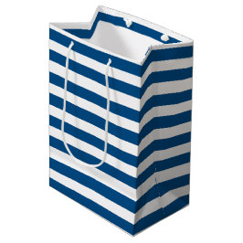 Bolsa De Regalo Mediana Rayas azules y blancas