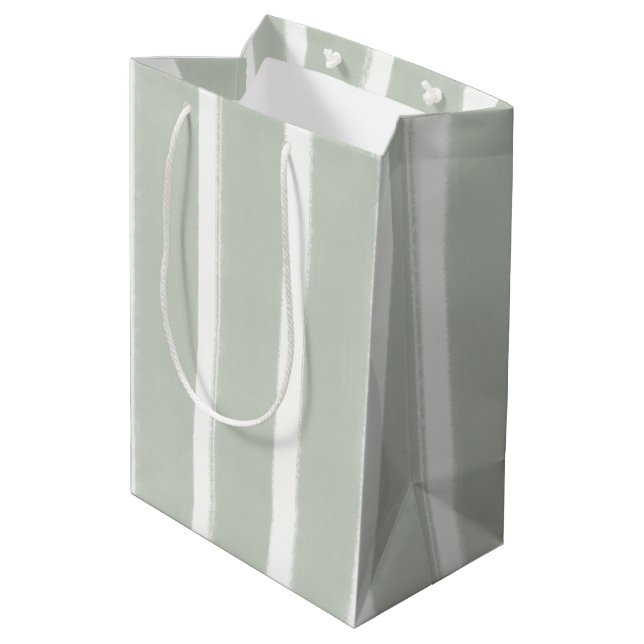 Bolsa De Regalo Mediana Rayas Costeras (Angulo reverso)