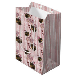 Bolsa De Regalo Mediana Rayas de trufa