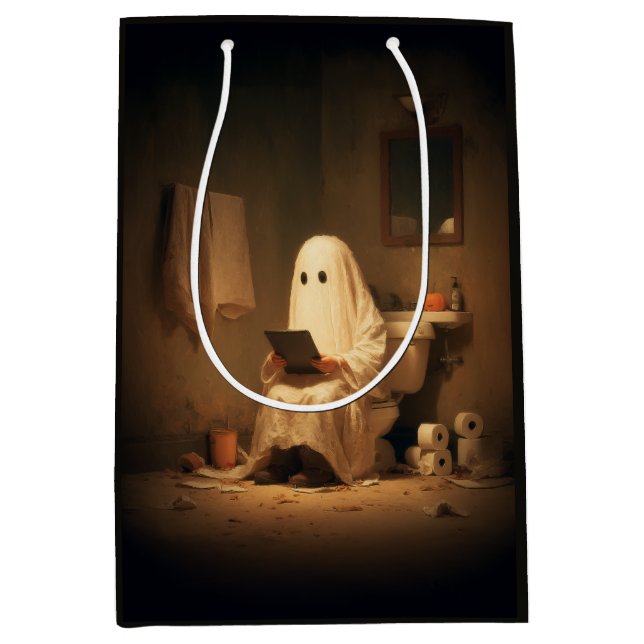 Bolsa De Regalo Mediana Reading Ghost Reading (Anverso)