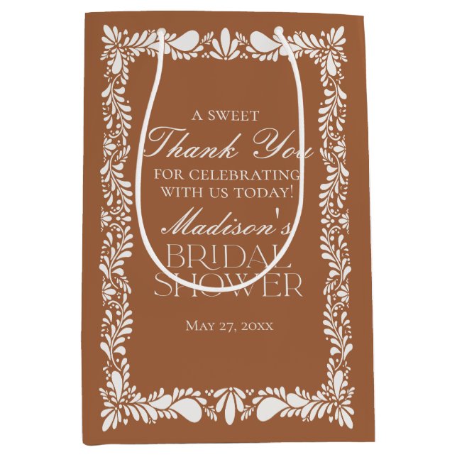 Bolsa De Regalo Mediana Recuerdos de boda para fiesta de Talavera de baldo (Anverso)