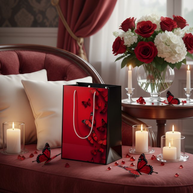 Bolsa De Regalo Mediana Red Butterfly Valentine’s Gift Bag (Subido por el creador)